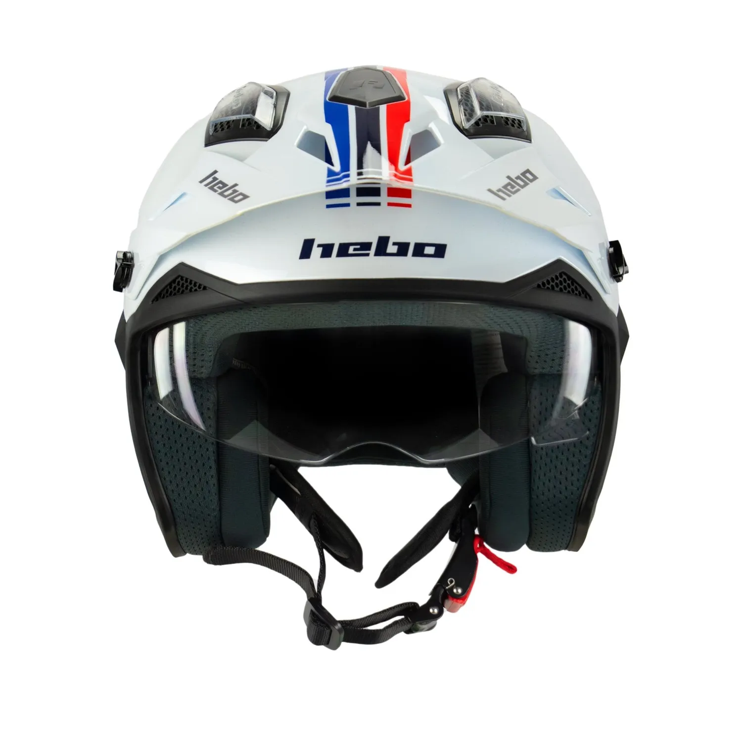 Hebo Zone 5 casco trial bianco ECE 22-06
