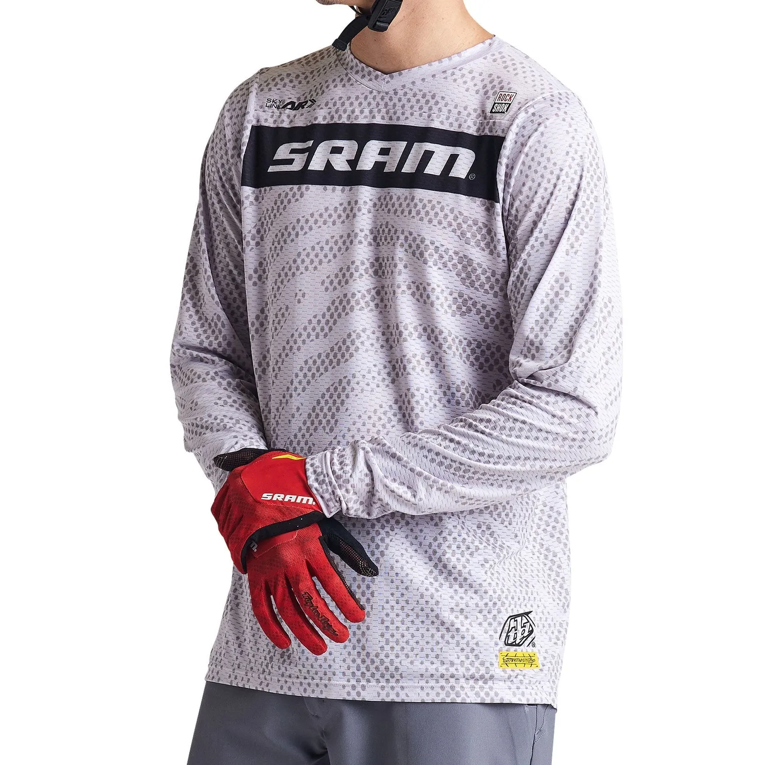 Troy Lee Designs Skyline Air LS Jersey SRAM Roots maglia Cement