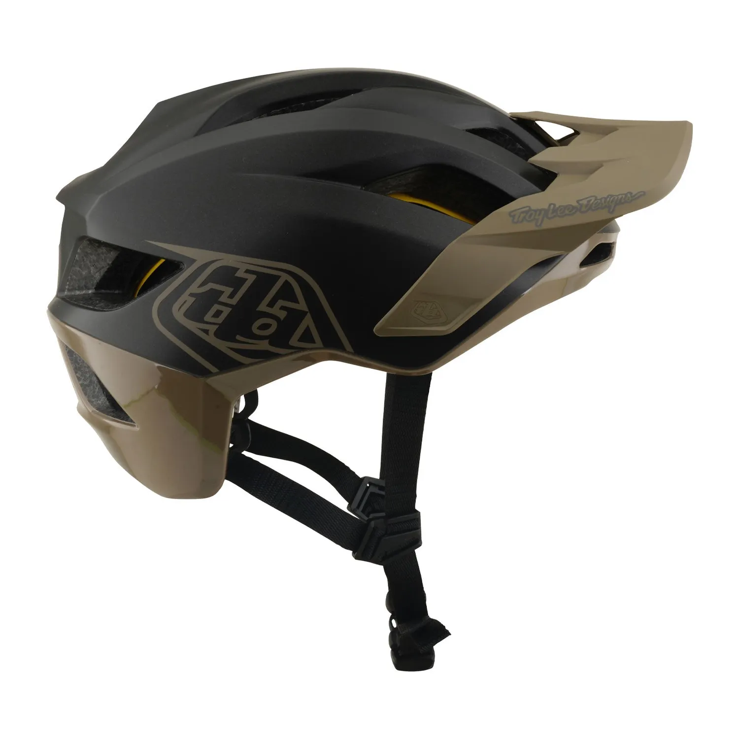 Troy Lee Designs Flowline Casco Bici Charcoal/Timber MIPS