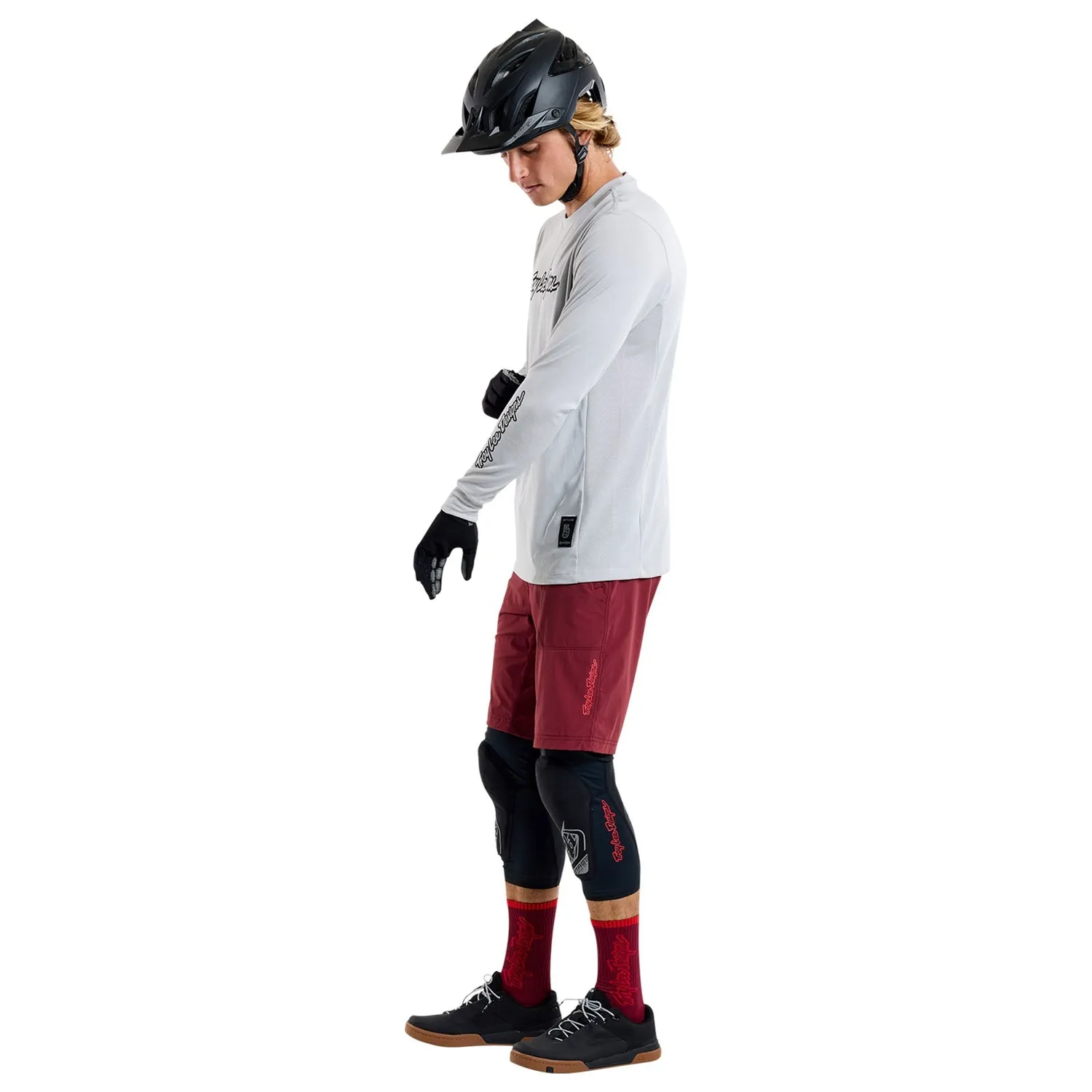 Troy Lee Designs Skyline Trail pantaloncini bici bordeaux stretch