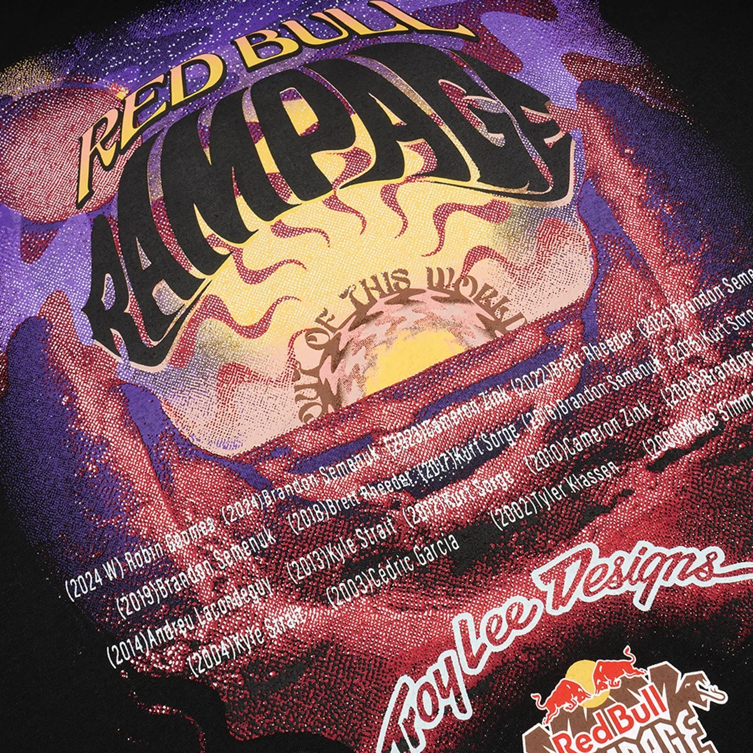 Troy Lee Designs Rampage Valley of Gods t-shirt nera manica lunga