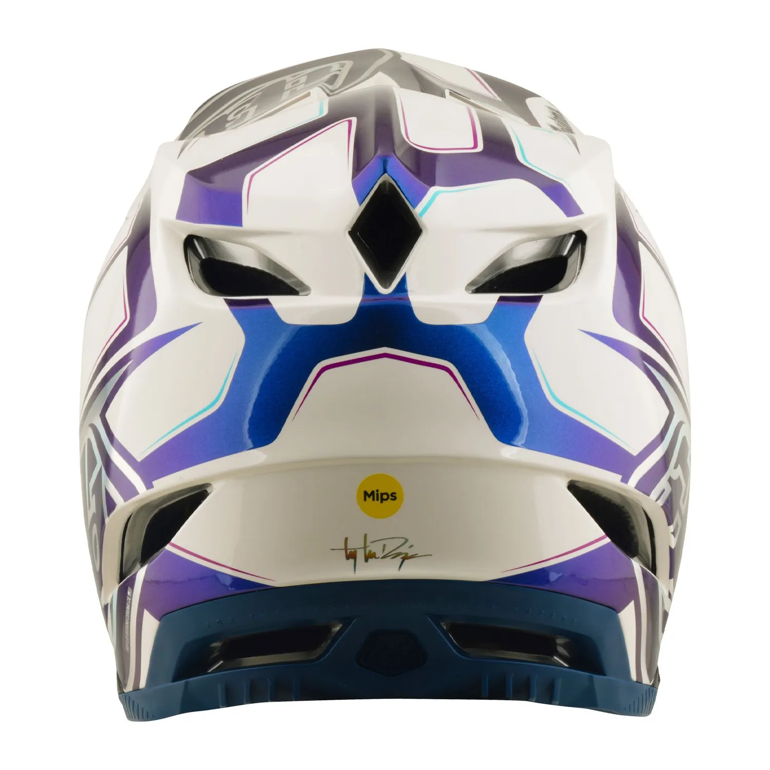Troy Lee Designs D4 Composite Flared casco integrale bianco