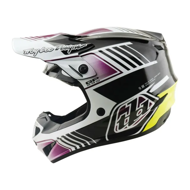 Troy Lee Designs GP Pro Segment casco moto nero MIPS leggero