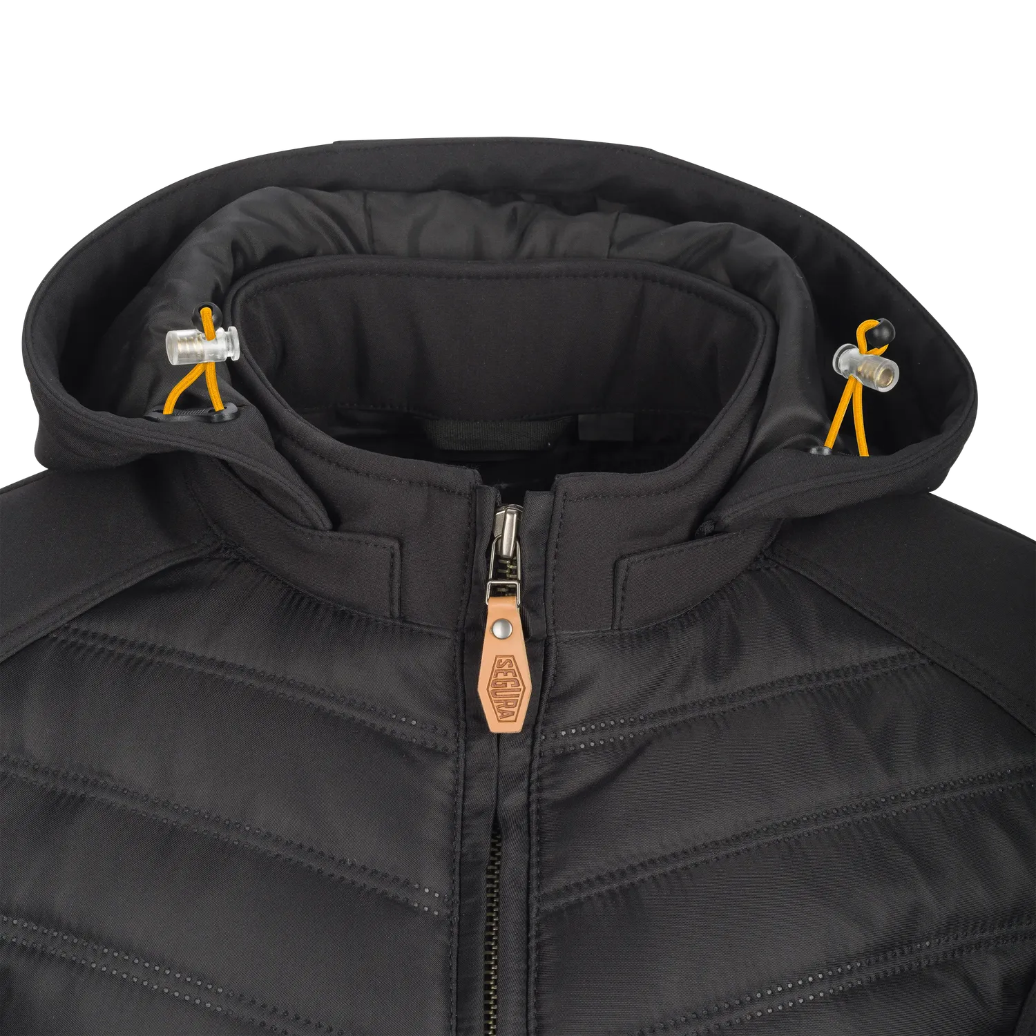 Segura Natcho 2 giacca moto nero giallo softshell