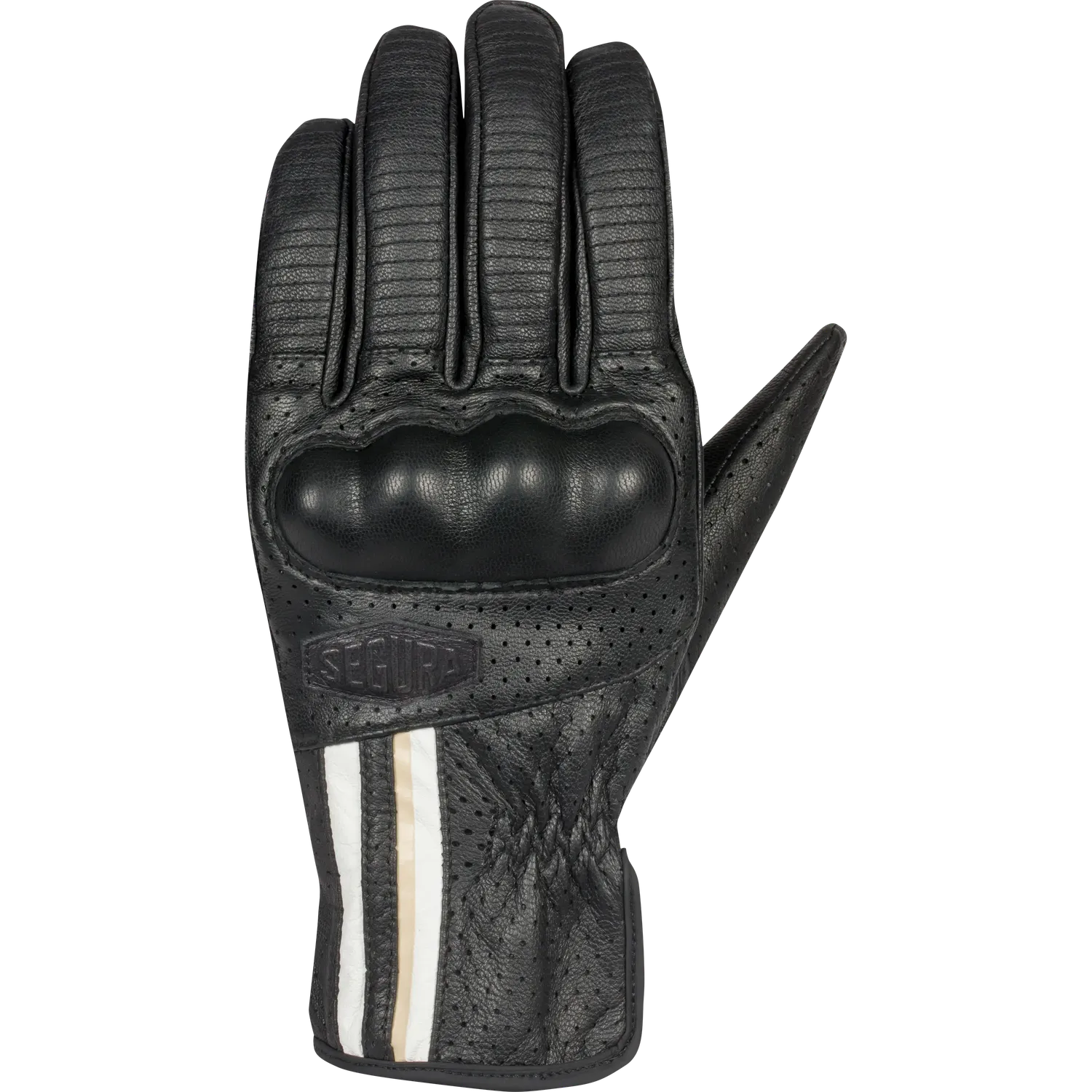 Segura Romeo guanti moto uomo nero bianco pelle