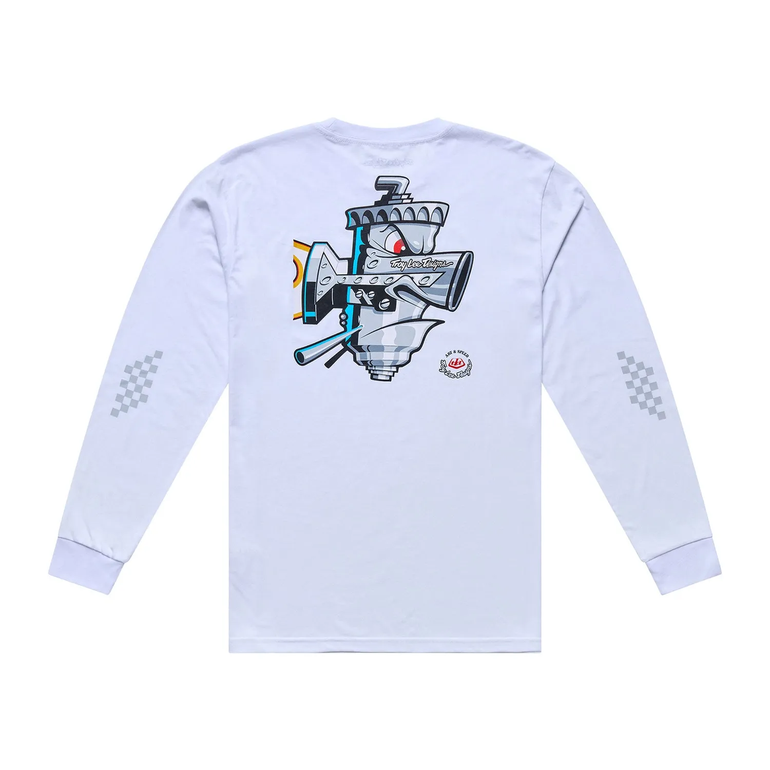 Troy Lee Designs Carb Club t-shirt manica lunga White