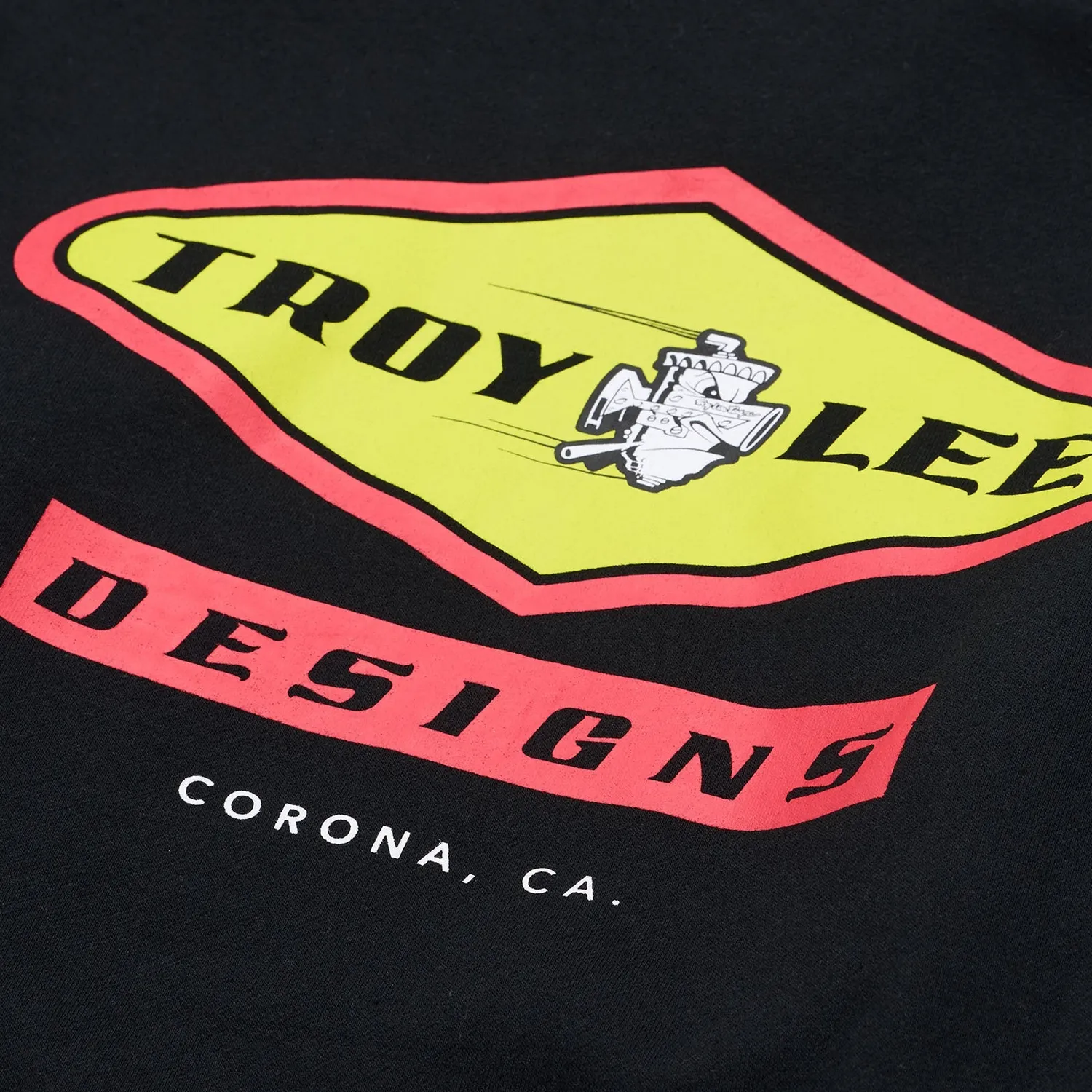 Troy Lee Designs Carb felpa cappuccio uomo Black pullover