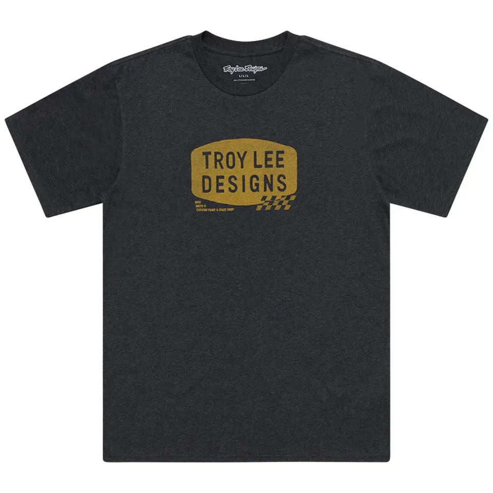 Troy Lee Designs Stamp t-shirt uomo nera heather