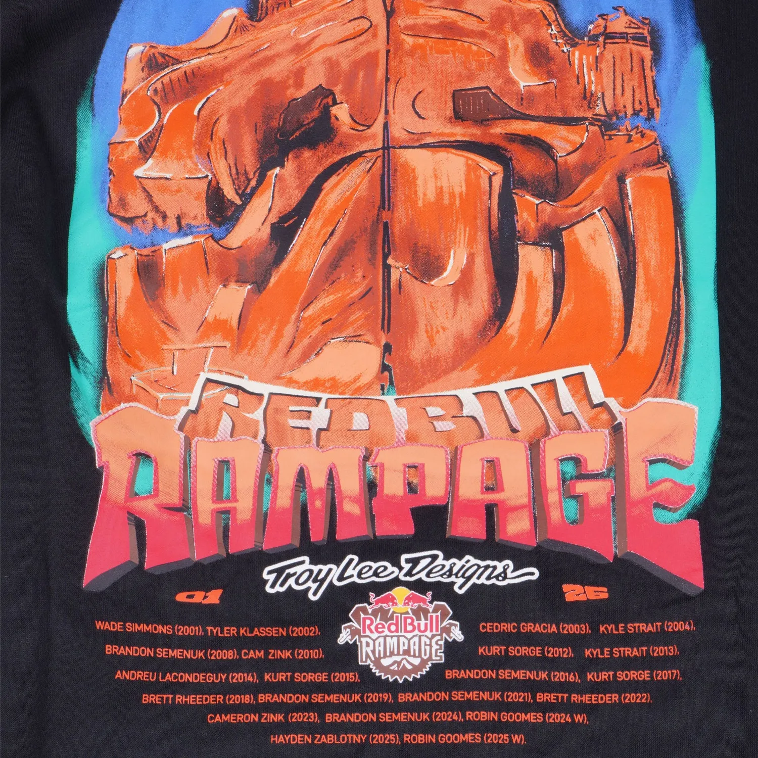 Troy Lee Designs Dreamland Felpa Cappuccio Nera Rampage