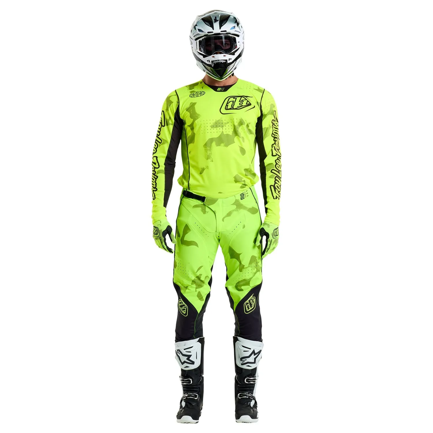 Troy Lee Designs SE Pro Blotted maglia moto gialla