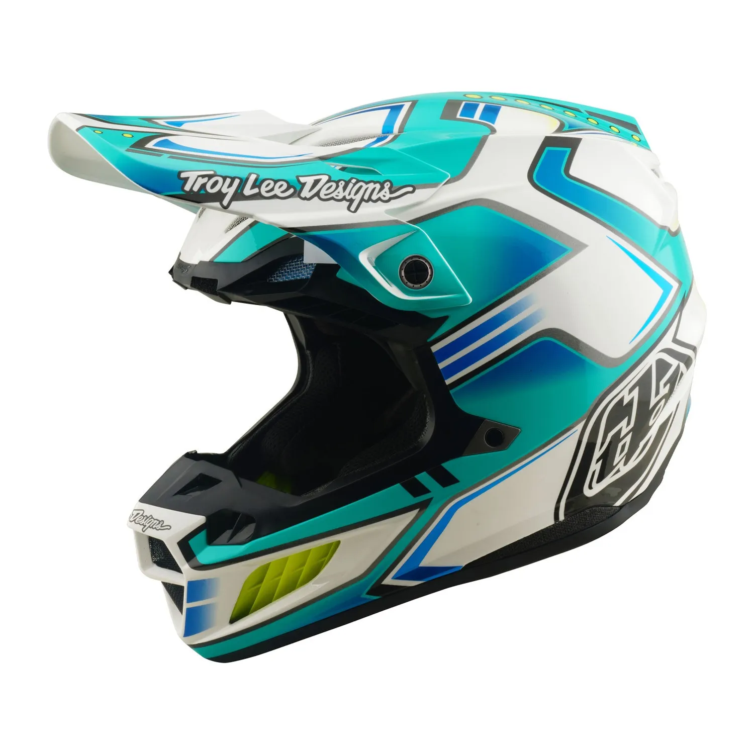 Troy Lee Designs SE5 Composite Crest casco moto MIPS teal