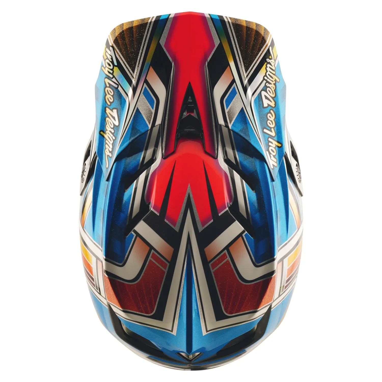 Troy Lee Designs D4 Carbon MIPS casco Lowrider blu