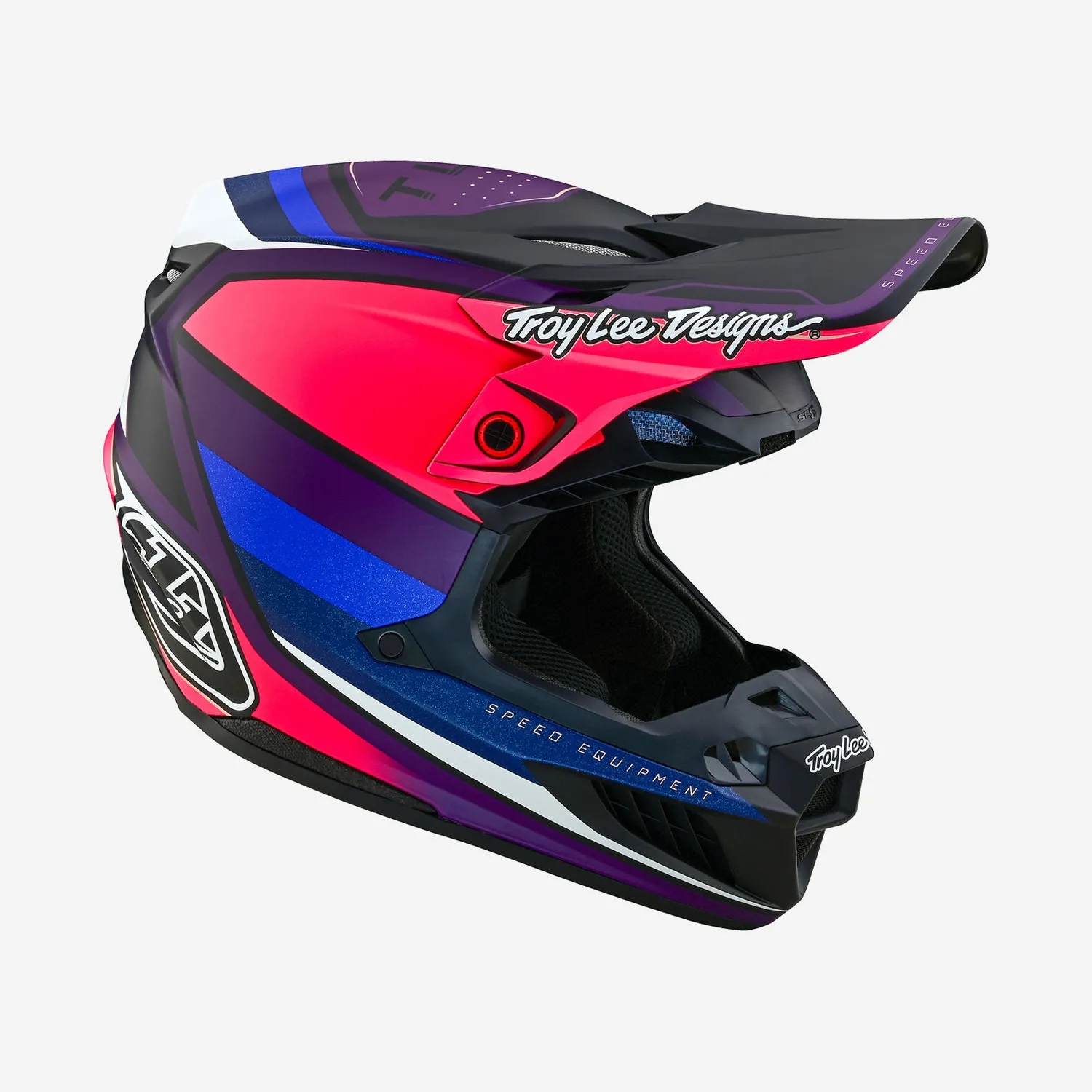 Troy Lee Designs SE5 Composite MIPS casco cross nero viola