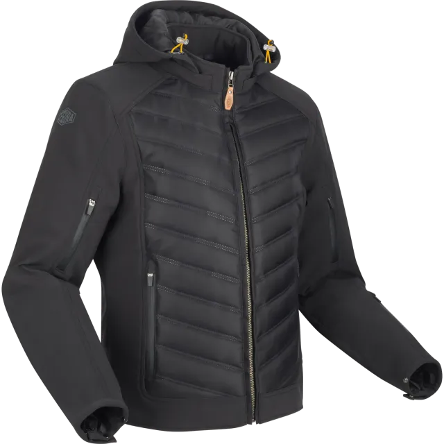 Segura Natcho 2 giacca moto nero giallo softshell