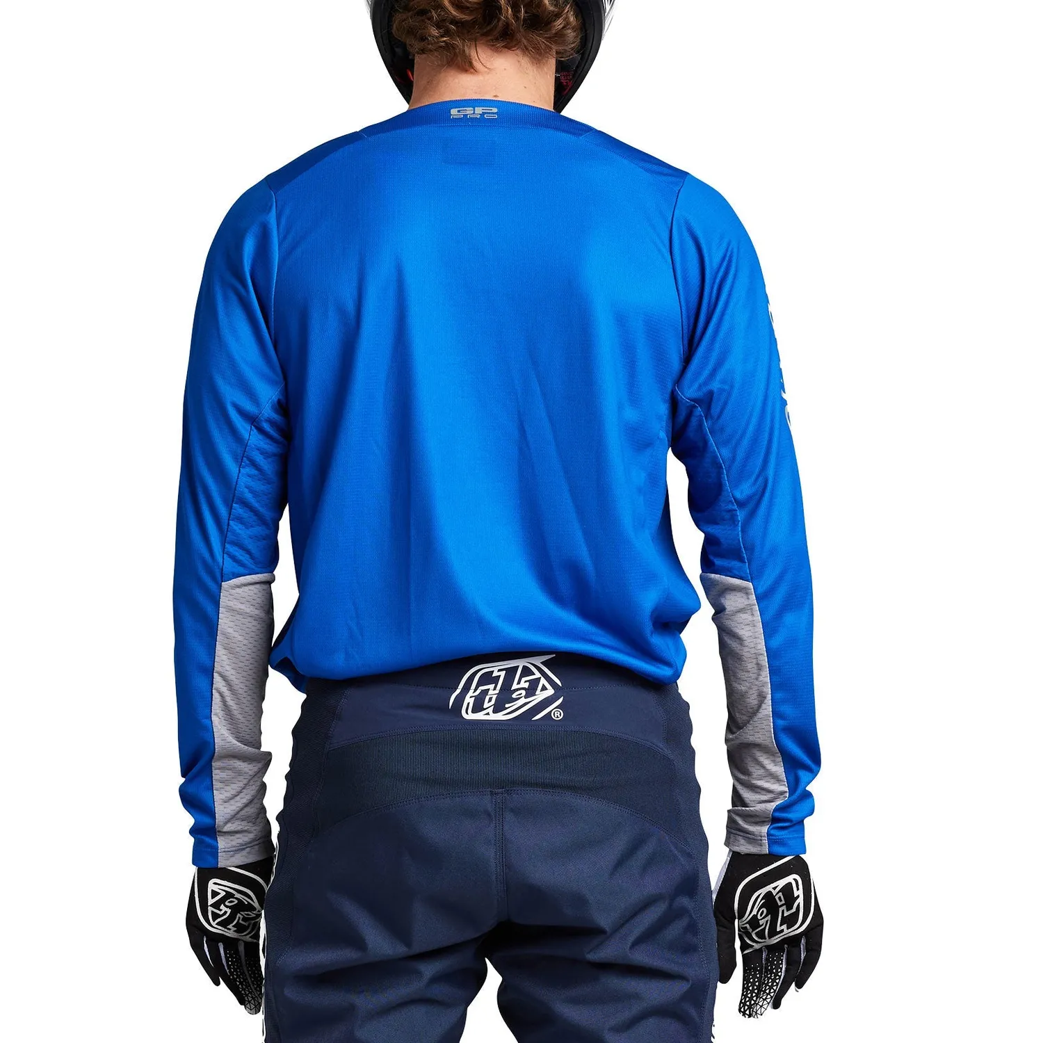 Troy Lee Designs GP Pro Maglia moto blu argento uomo