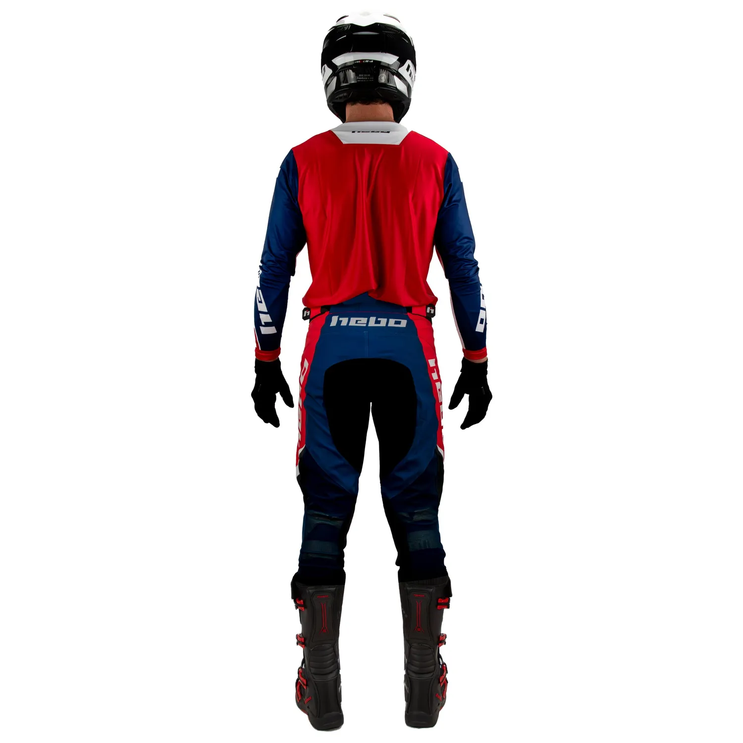 Hebo Scratch Fit pantaloni enduro rossi in kevlar