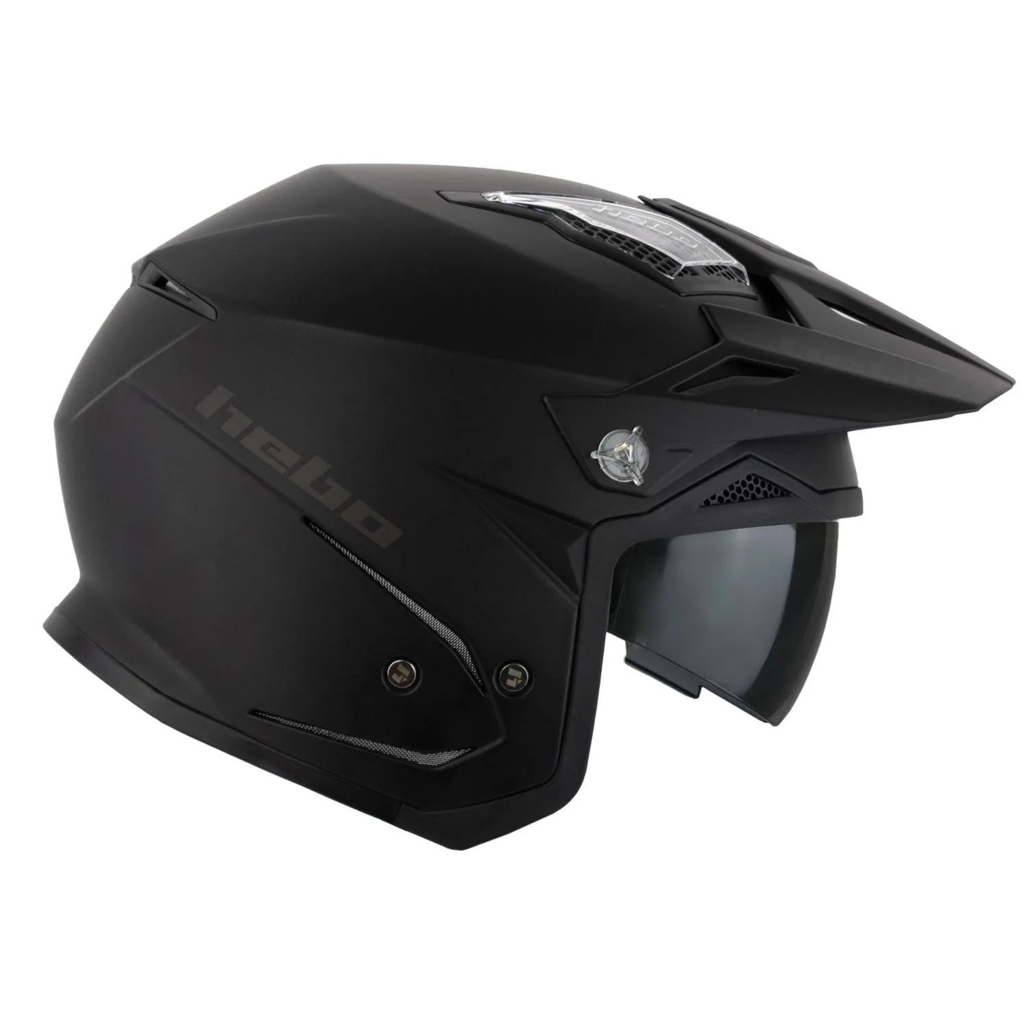 Hebo Zone 5 Monocolor casco trial nero opaco ECE 22-06