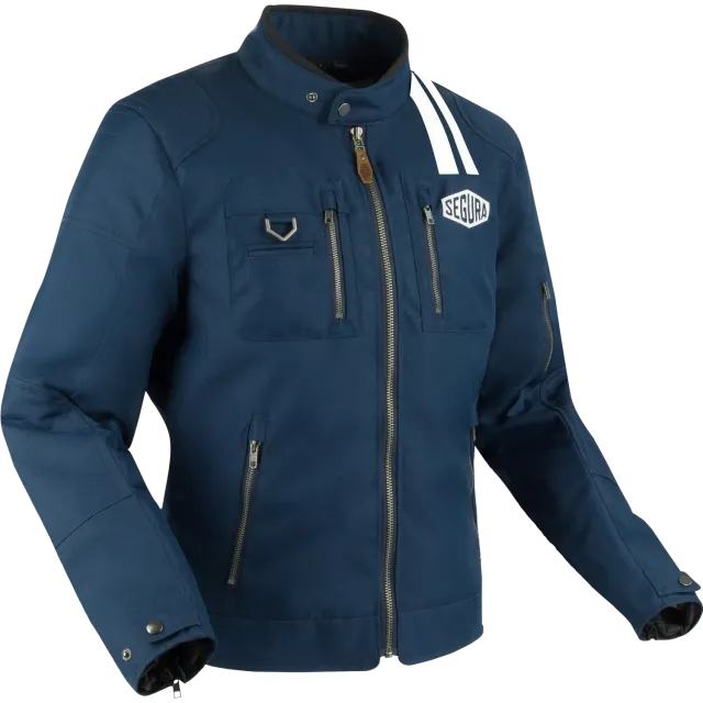 Segura Scorpio giacca moto uomo blu bianco traspirante
