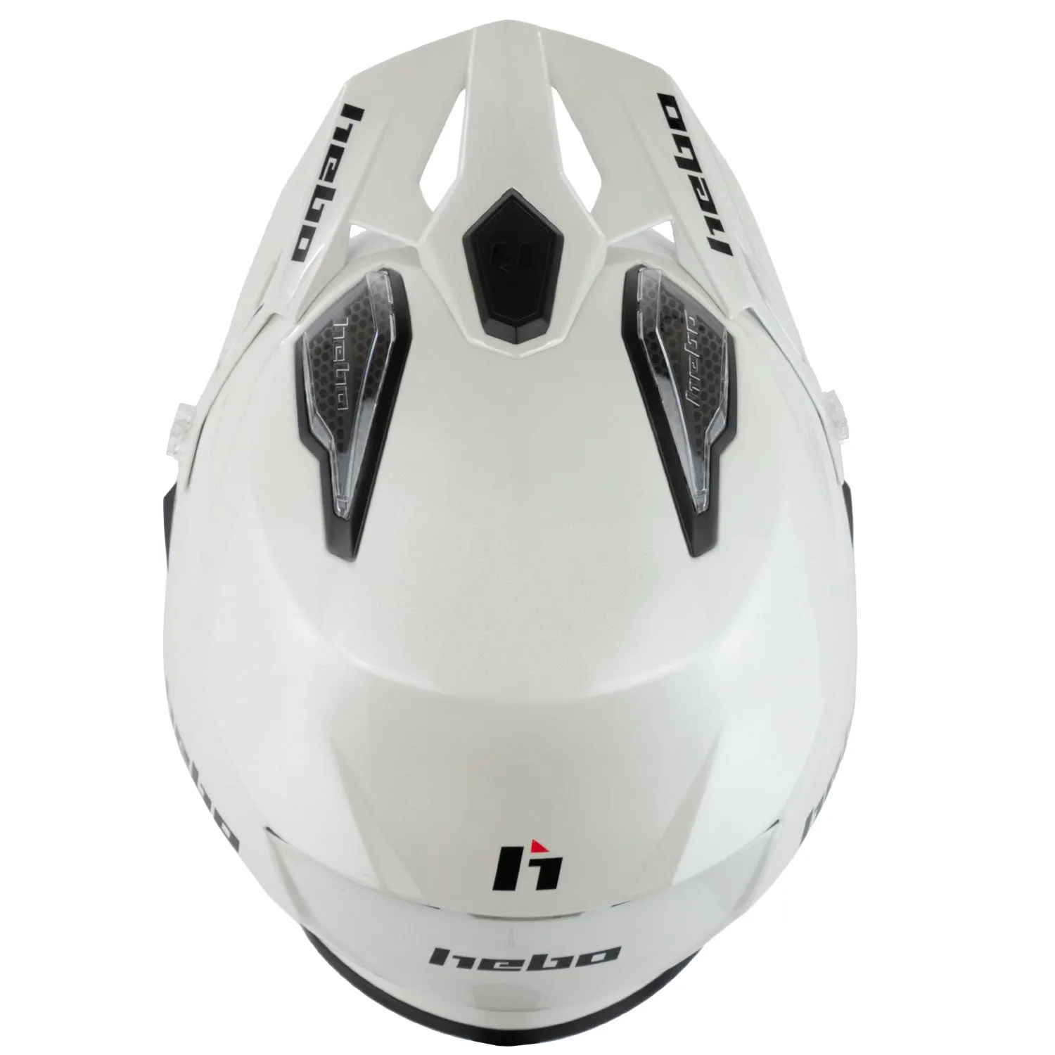 Hebo Zone 5 Monocolor casco trial bianco ECE 22-06