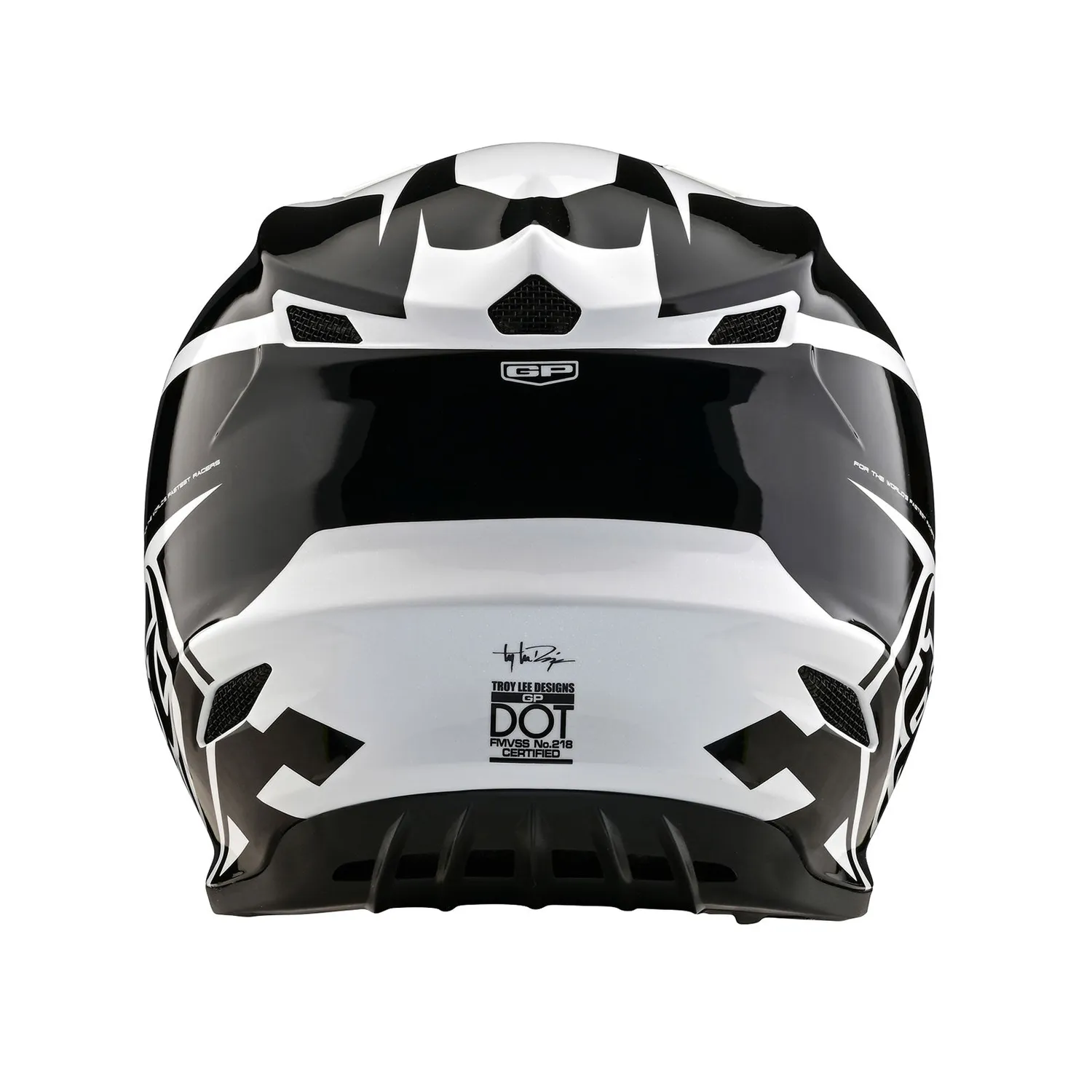 Troy Lee Designs GP casco moto bianco nero no Mips