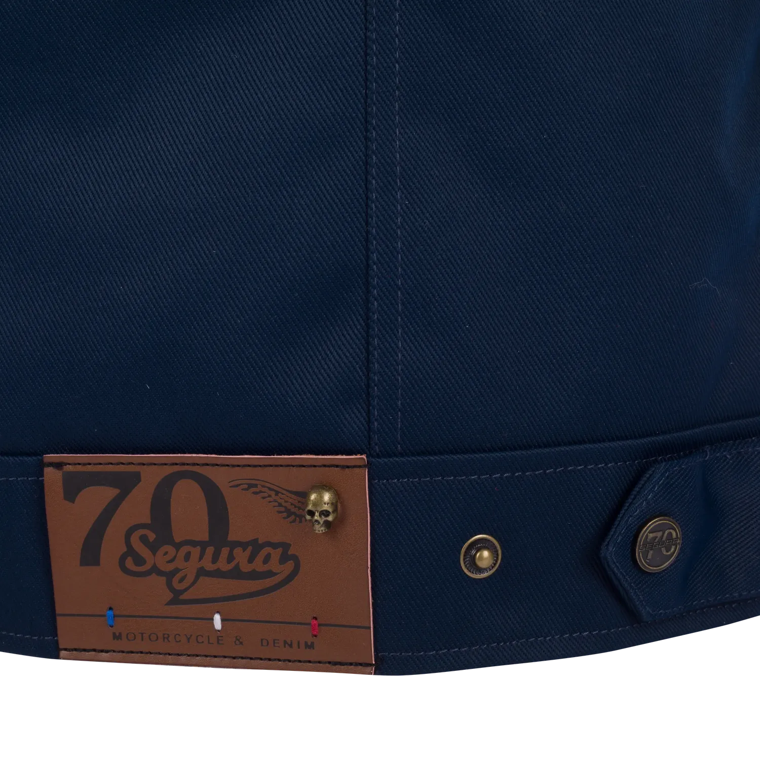 Segura Patrol giacca moto uomo blu impermeabile