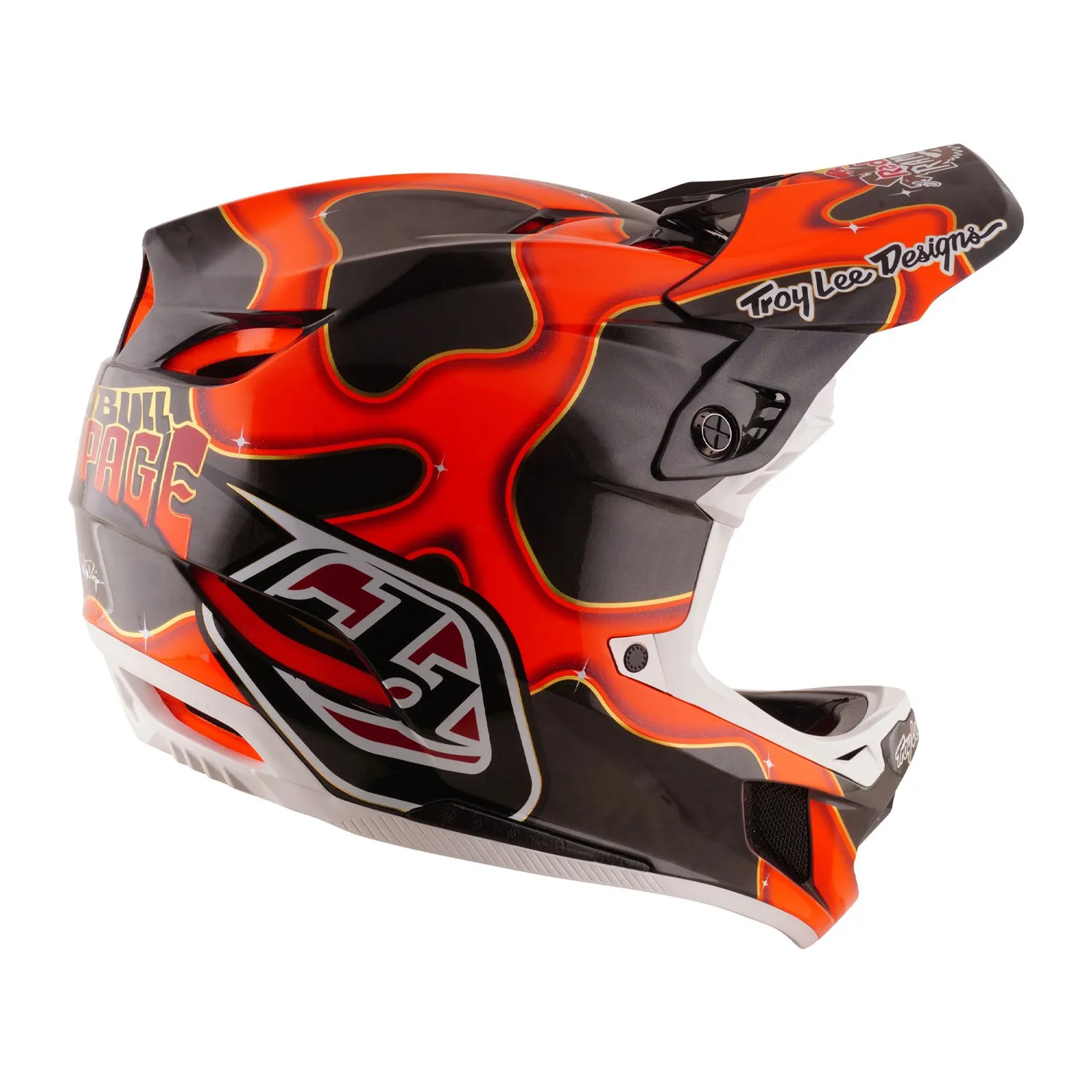 Troy Lee Designs D4 Carbon Rampage casco integrale nero carbonio