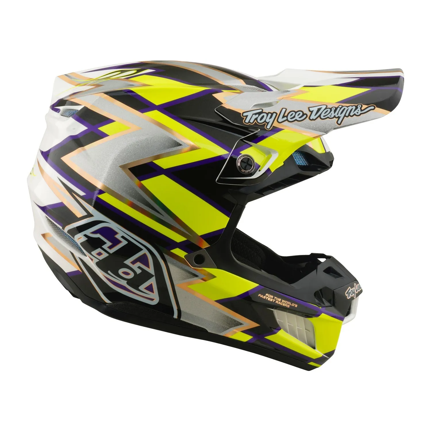 Troy Lee Designs SE5 Composite casco cross bianco nero MIPS