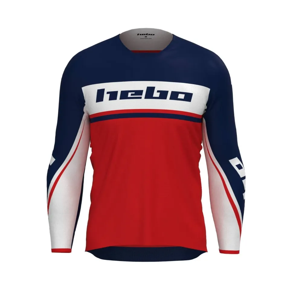 Hebo MX Scratch Fit maglia cross rossa poliestere