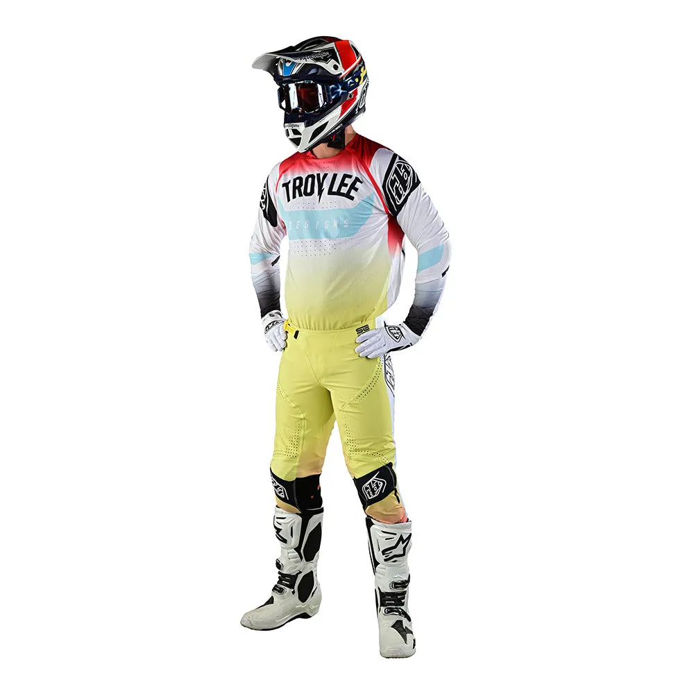 Troy Lee Designs SE Ultra Arc Maglia Moto Giallo Rosso