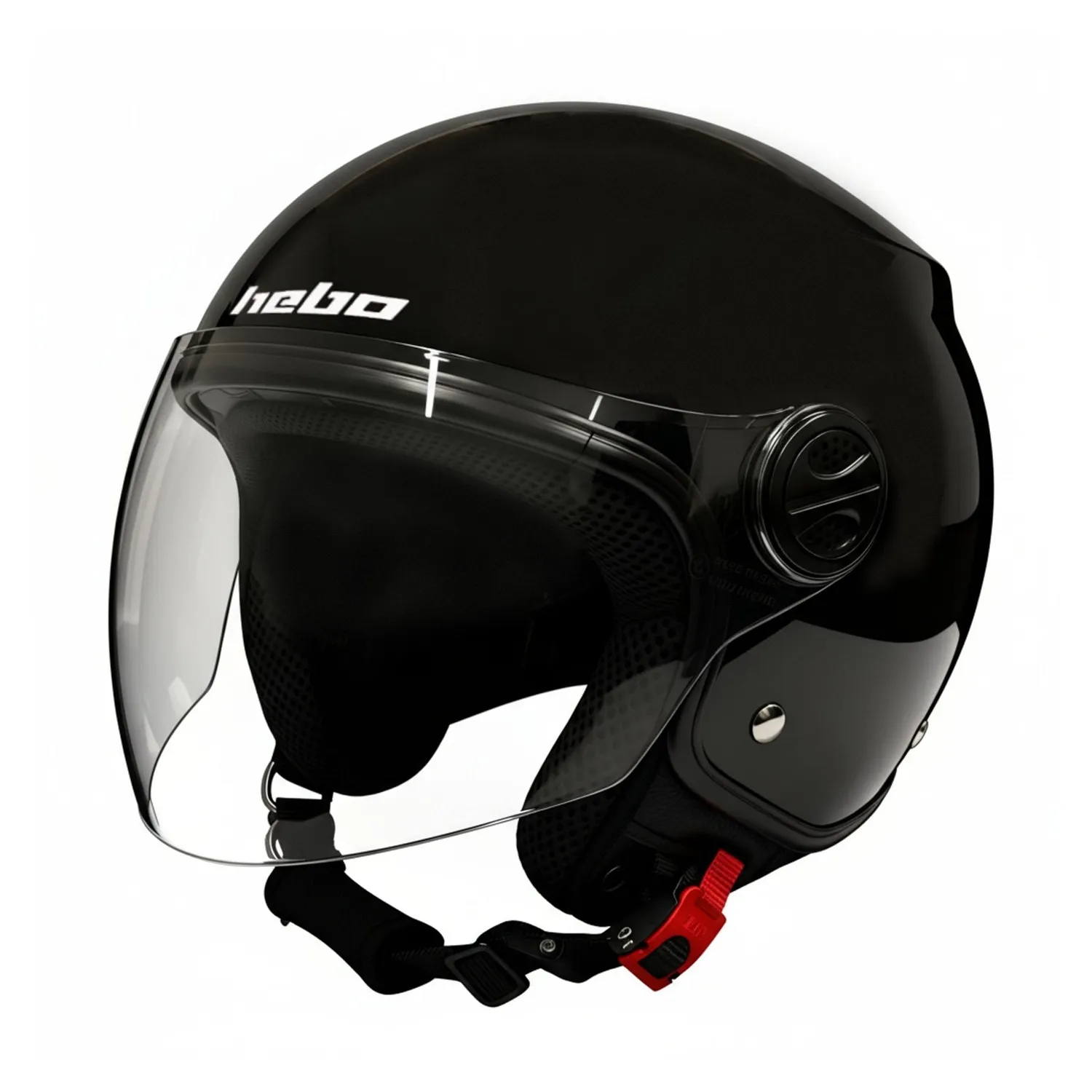 Hebo OF819 Street One Casco Moto Nero Omologato