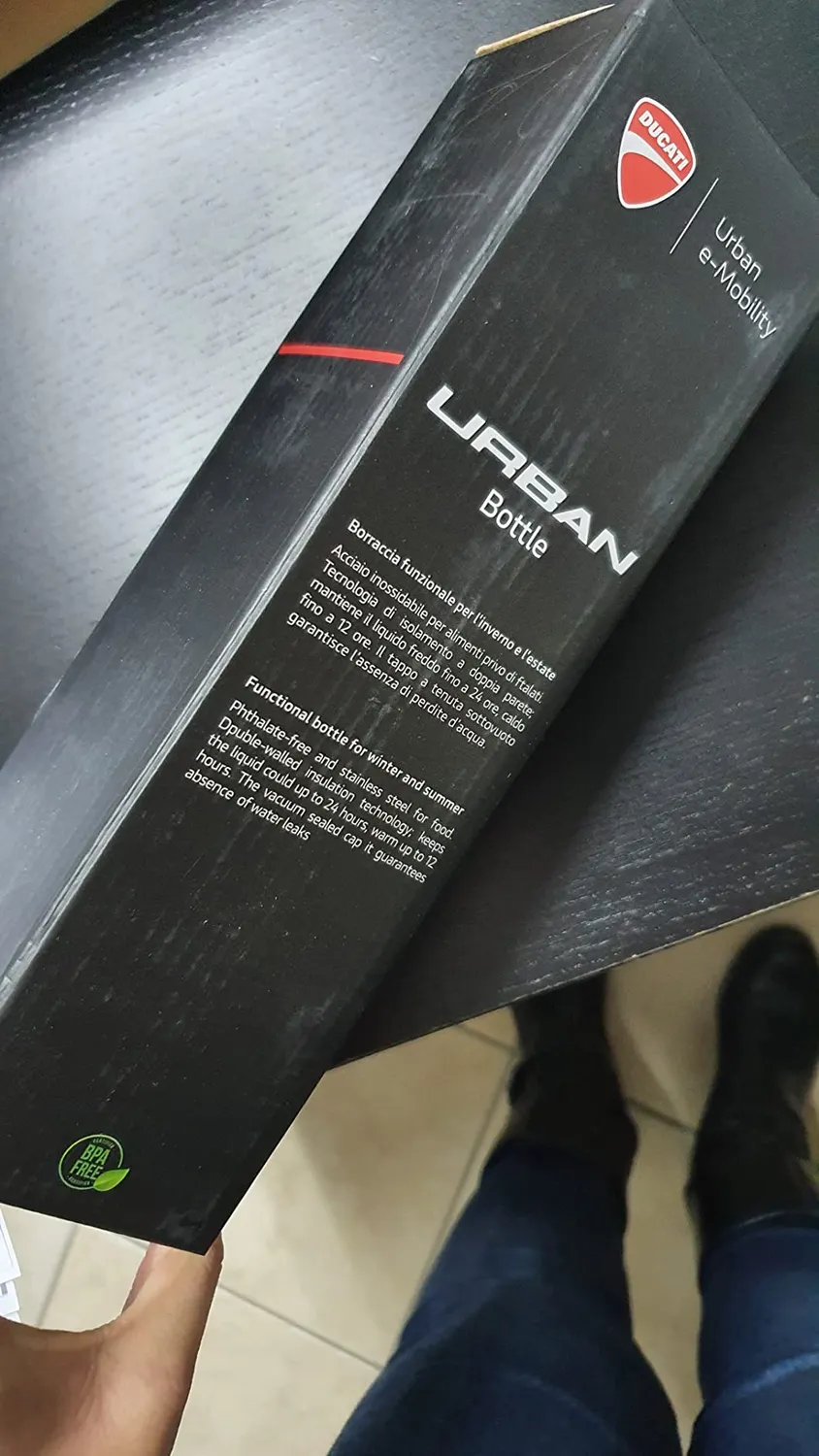 Ducati Urban Single Borraccia Termica 500ml Nero