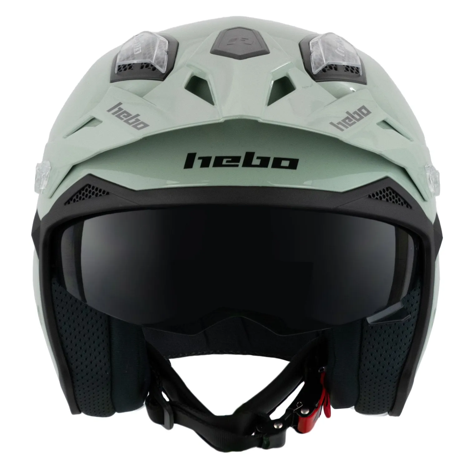 Hebo Zone 5 Monocolor casco trial verde ECE 22-06