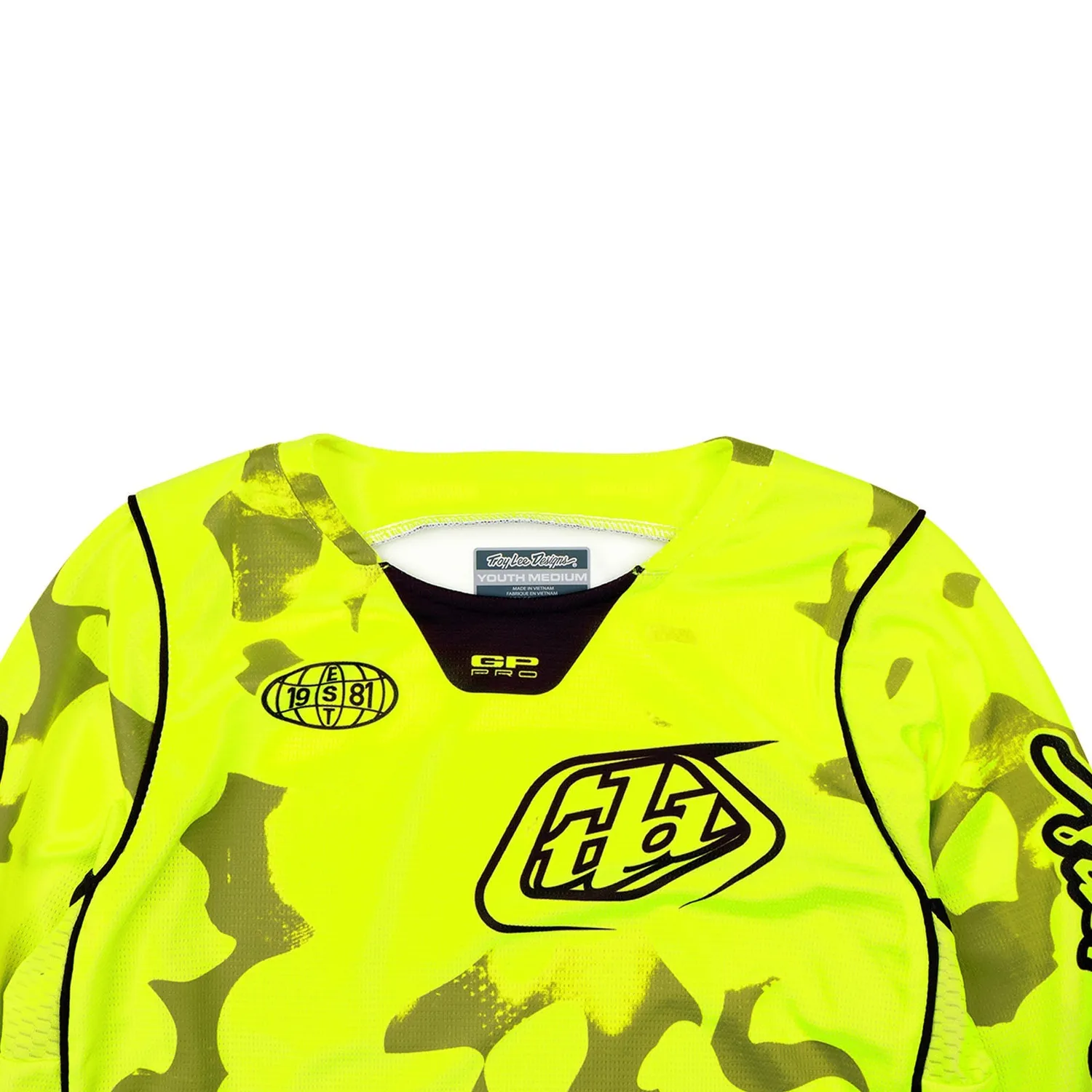 Troy Lee Designs GP Pro maglia moto bambino giallo fluo leggera