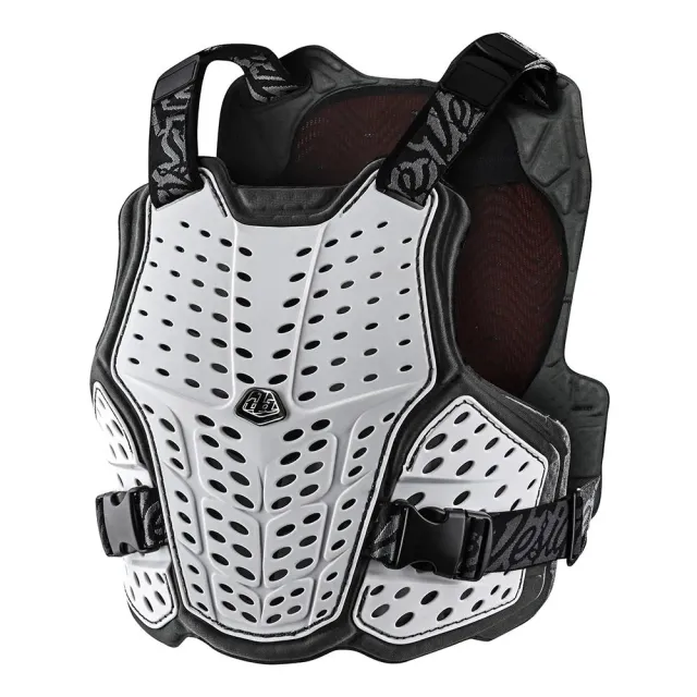 Troy Lee Designs Rockfight Pettorina Moto White CE Flex