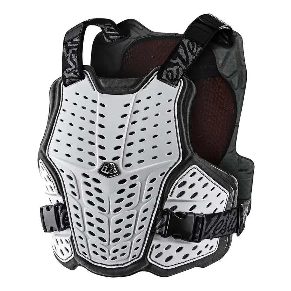 Troy Lee Designs Rockfight Pettorina Moto White CE Flex