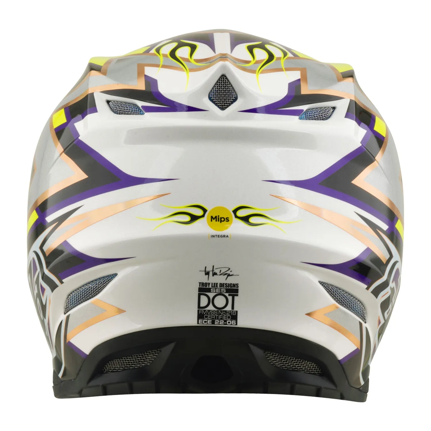 Troy Lee Designs SE5 Composite casco cross bianco nero MIPS