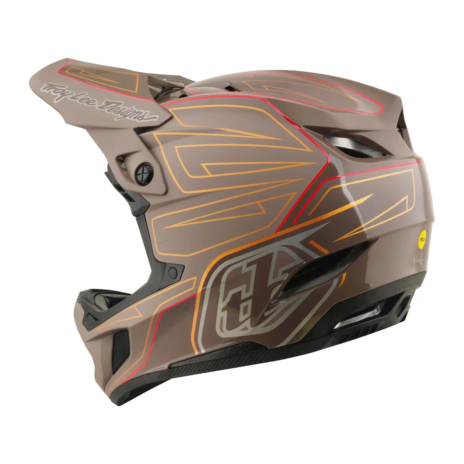 Troy Lee Designs D4 Polyacrylite casco mtb Timber