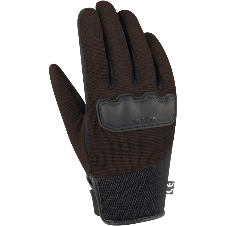 Segura Eden Noir Marron guanti moto estivi leggeri