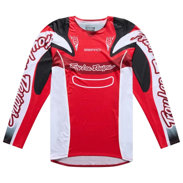 Troy Lee Designs SE Pro Salvo maglia moto rosso bianco