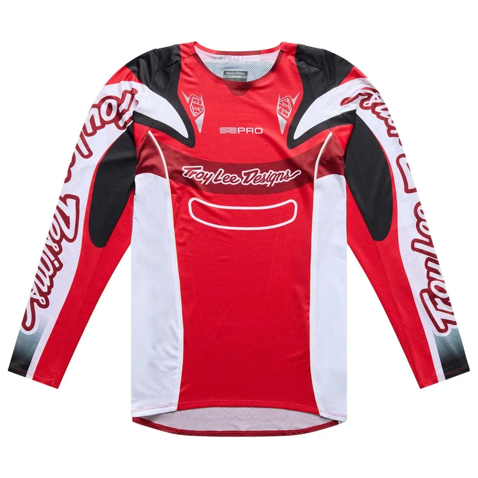 Troy Lee Designs SE Pro Salvo maglia moto rosso bianco