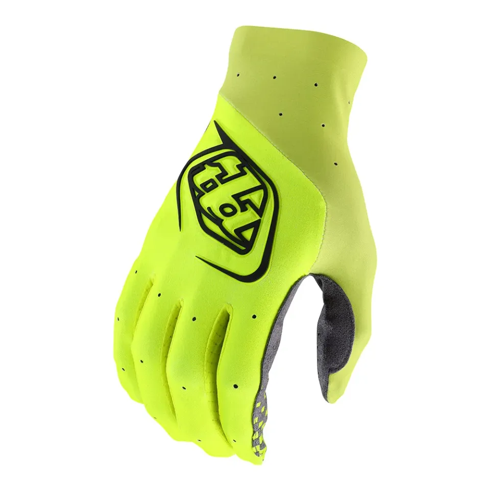 Troy Lee Designs SE Ultra Solid Flo Yellow guanti moto traforati