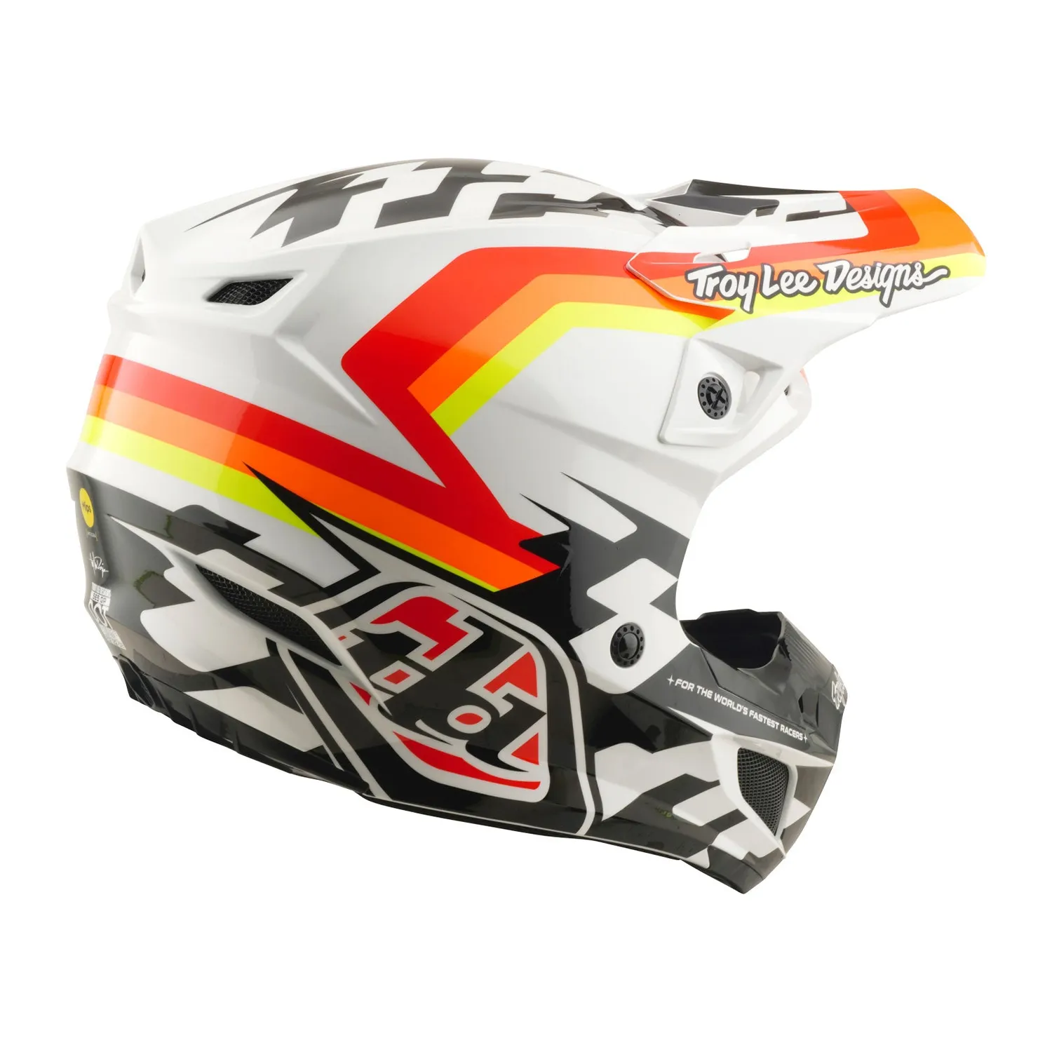 Troy Lee Designs SE5 MIPS casco moto arancio policarbonato
