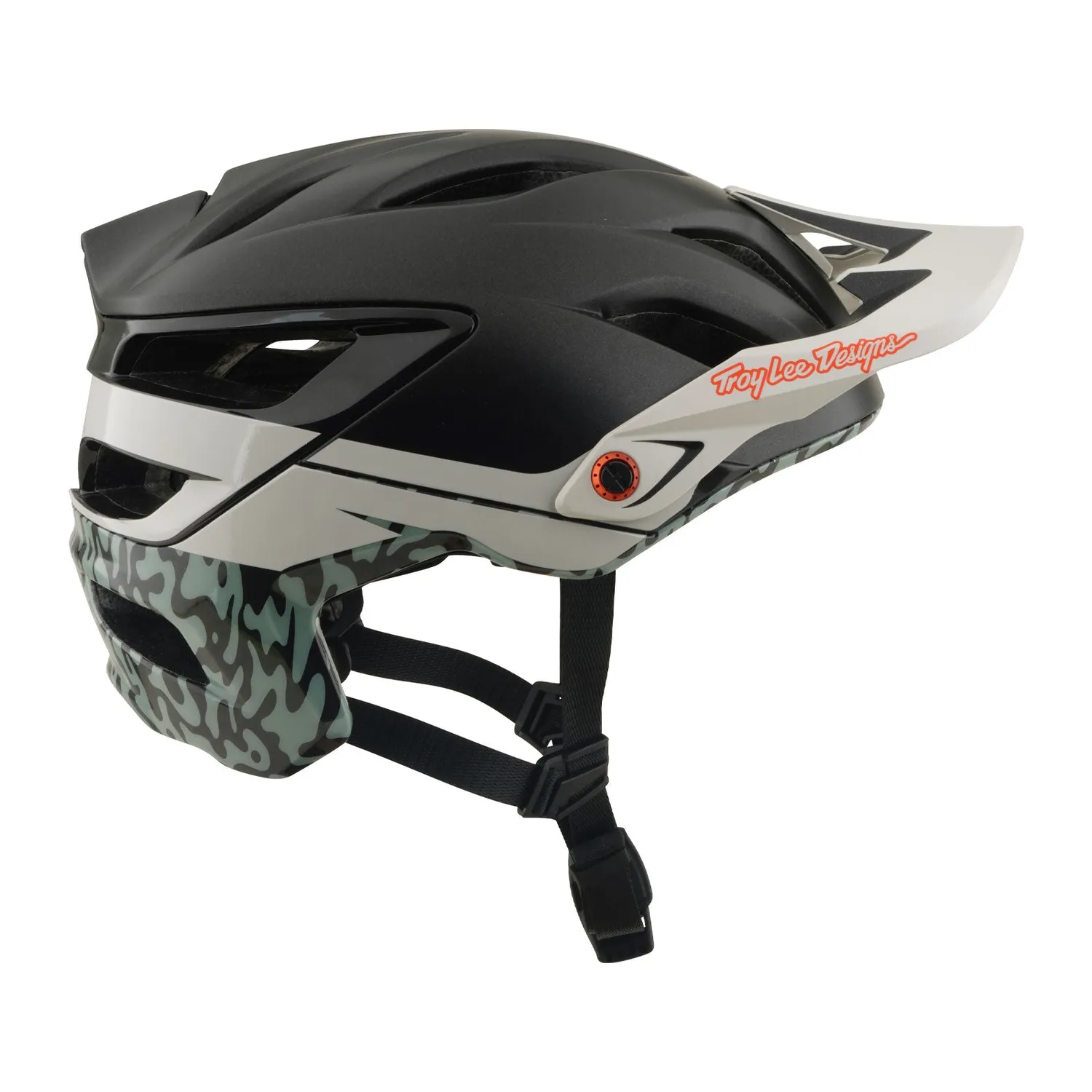 Troy Lee Designs A3 Halo casco mtb charcoal MIPS