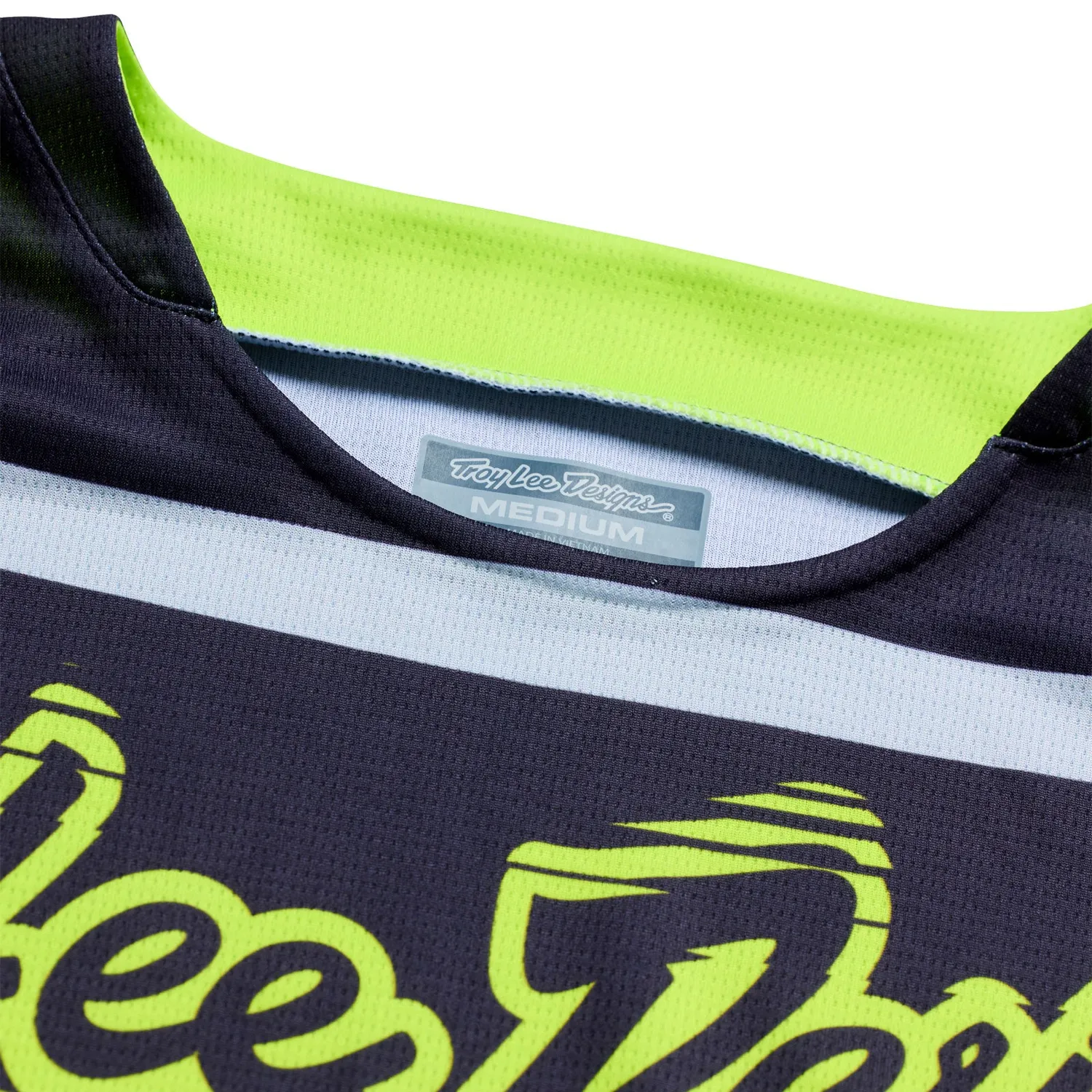 Troy Lee Designs GP Pro maglia moto gunmetal giallo stretch