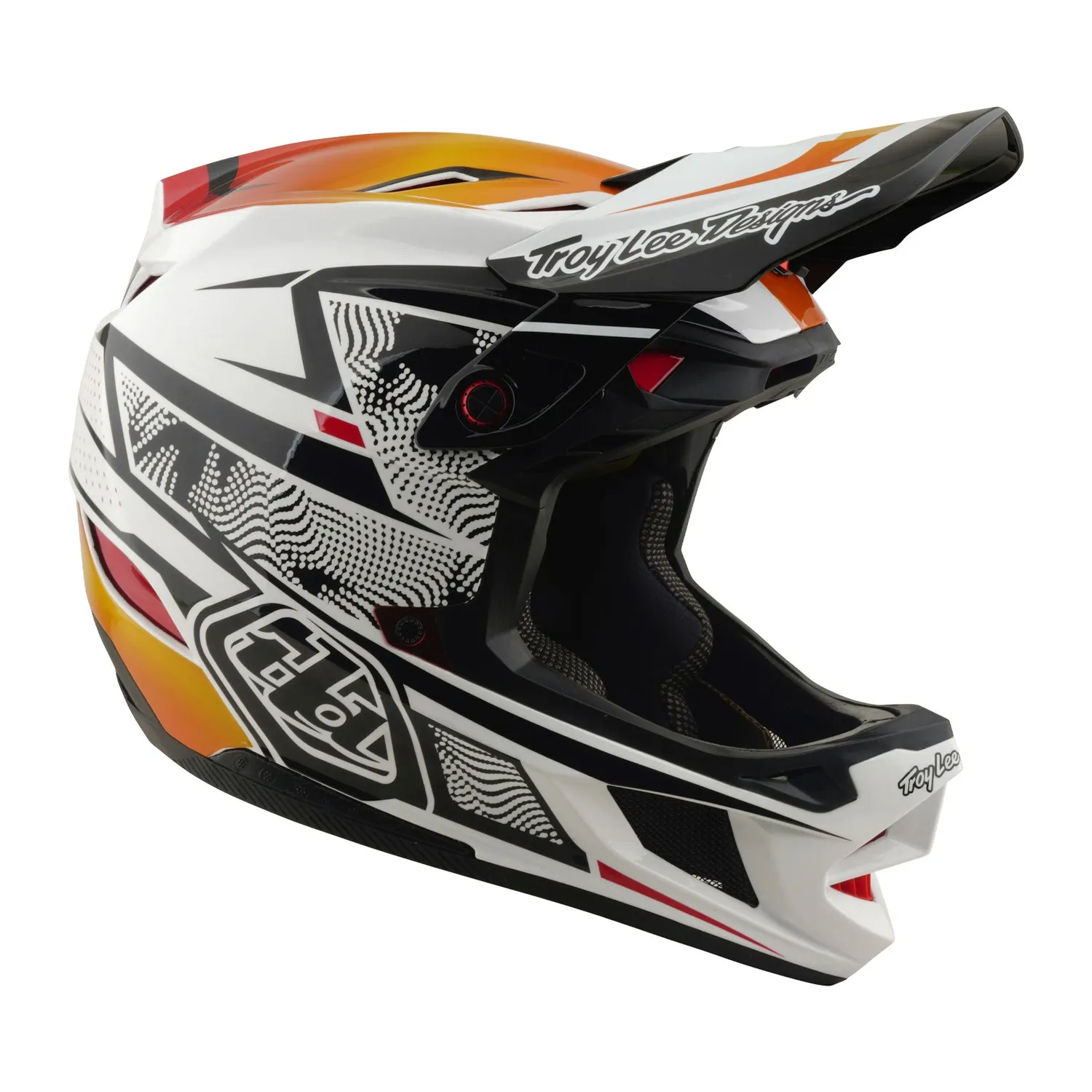 Troy Lee Designs D4 Composite casco bici bianco MIPS