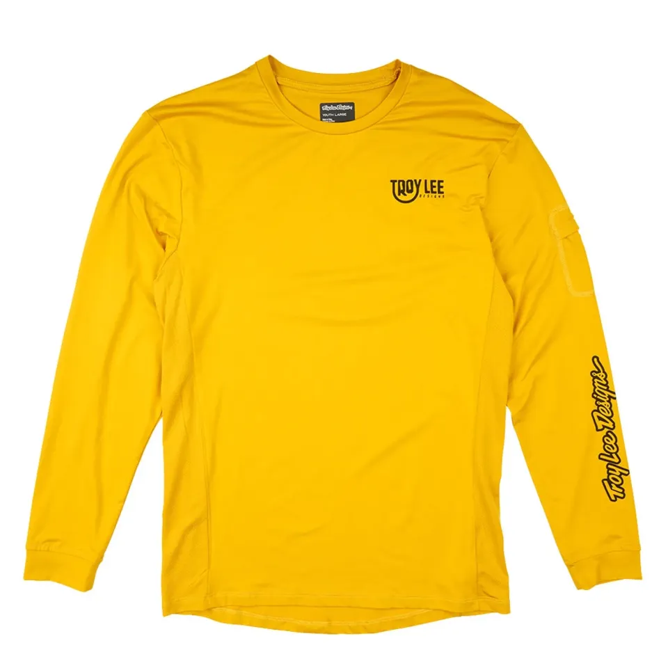 Troy Lee Designs Ruckus Ride Tee maglia bici bambino zafferano