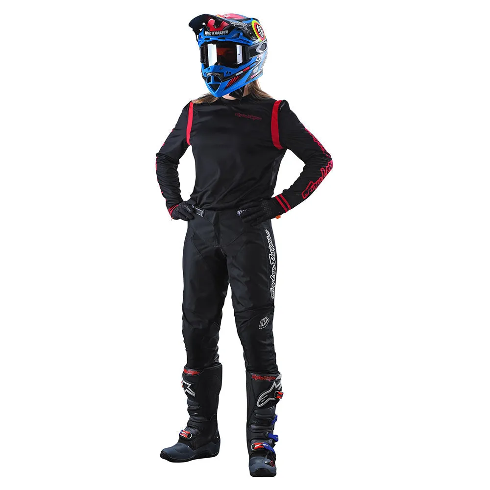 Troy Lee Designs GP Mono maglia moto donna nero rosso