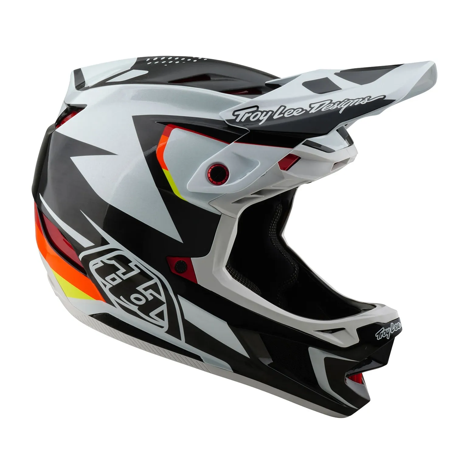Troy Lee Designs D4 Carbon casco integrale Optic Black MIPS