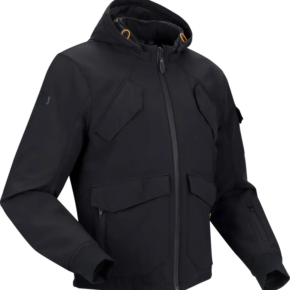 Segura Oswald giacca moto uomo nera softshell impermeabile