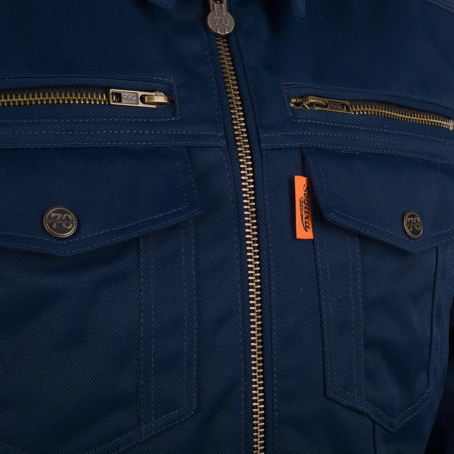 Segura Patrol giacca moto uomo blu impermeabile